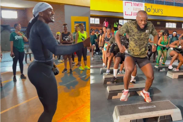 Foto colorida de um homem treinando na academia - Metrópoles