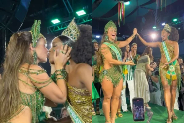 Montagem colorida de Paolla Oliveira e Iza - Metrópoles