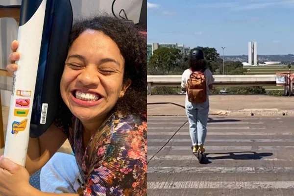 Montagem colorida com fotos de Tiele com o Ritinete - Metrópoles