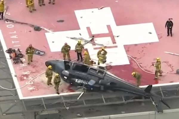 helicóptero de transplante