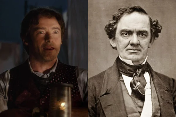 Hugh Jackman no filme O Rei do Show e P. T. Barnum