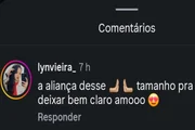 Fãs de Rebeca Andrade reagiram ao post com aliança em destaque Fãs de Rebeca Andrade reagiram ao post com aliança em destaque