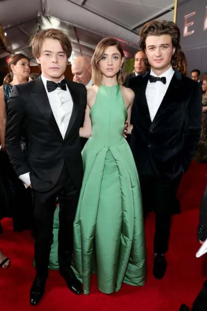 Joe Keery, Natalia Dyer e Charlie Heaton Joe Keery, Natalia Dyer e Charlie Heaton