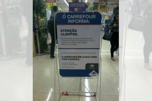 Clientes do Carrefour só podem levar até 5 unidades de cada produto