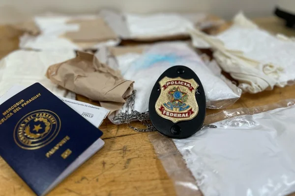 Cocaína apreendida pela PF
