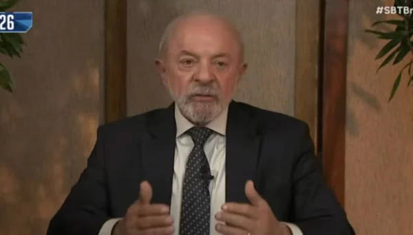 Presidente Lula em sabatina ao SBT