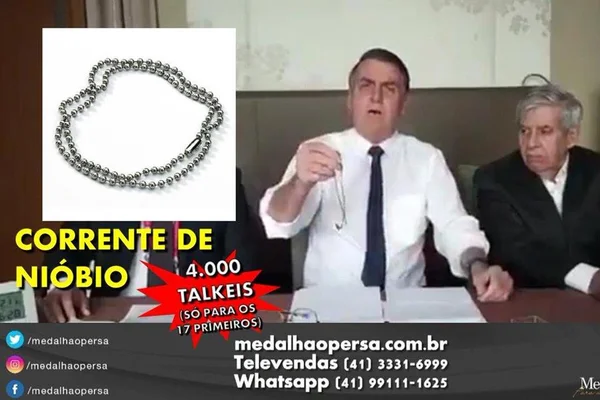 No Japão, Jair Bolsonaro exalta bijuteria de nióbio e vira meme