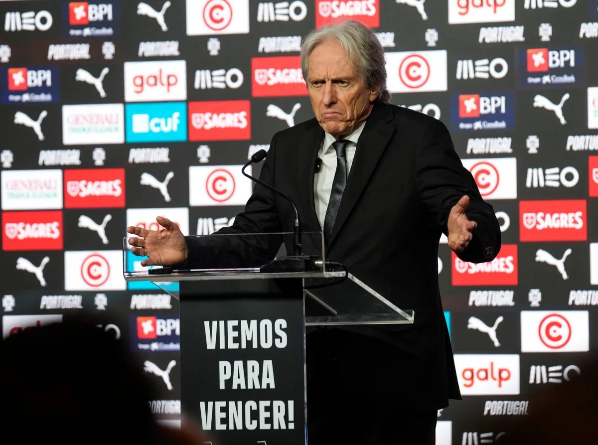 Jorge Jesus na apresentação como treinador da seleção de Portugal Jorge Jesus na apresentação como treinador da seleção de Portugal