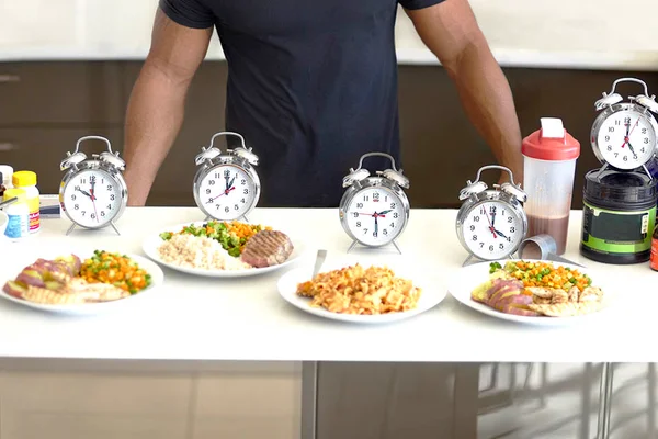 refeição dieta relógio