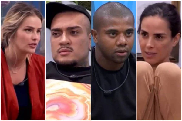 Montagem com fotos coloridas dos participantes do BBB 24