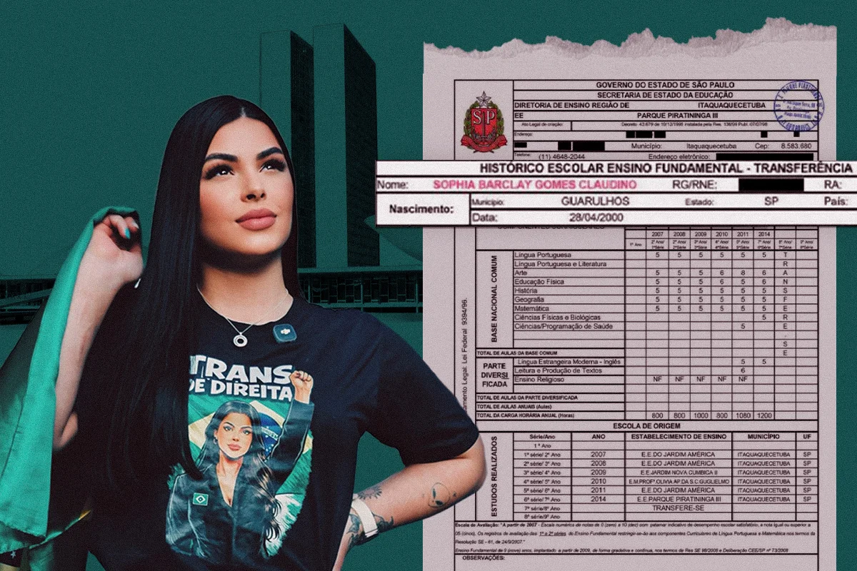 Sophia Barclay declarou ensino superior completo em registro de candidatura, mas anexou histórico do ensino fundamental II como comprovante Sophia Barclay declarou ensino superior completo em registro de candidatura, mas anexou histórico do ensino fundamental II como comprovante
