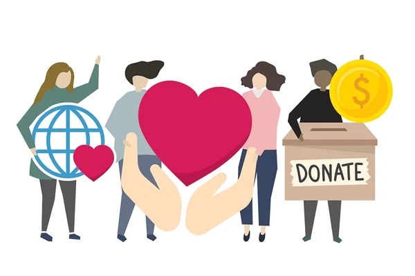 Voluntários de doação