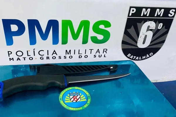 Objeto foi apreendida durante a prisão do suspeito