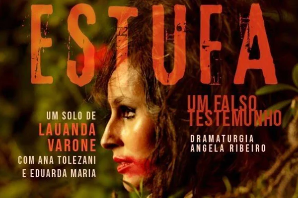 foto colorida de rosto de mulher com batom borrado e palavras escritas por cima da foto - metrópoles