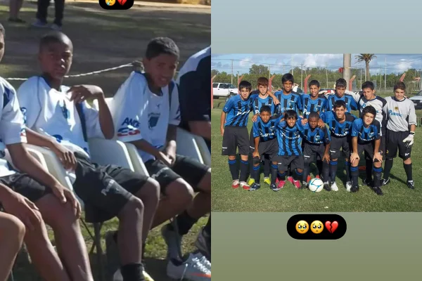 Foto colorida de Izquierdo e De La Cruz na base do Liverpool-URU - Metrópoles