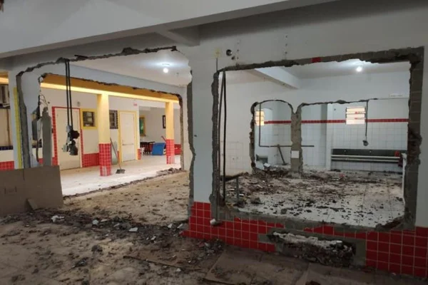 Creche atacada em SC é reformada