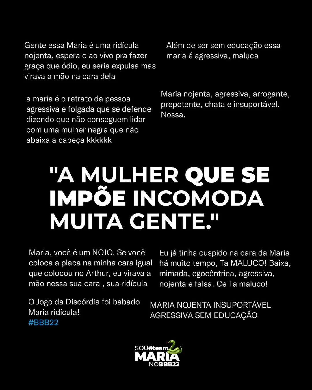 A equipe de Maria denunciou ataques racistas à sister A equipe de Maria denunciou ataques racistas à sister