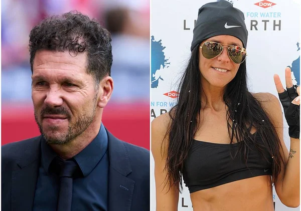 Diego Simeone e Carolina Baldini, ex-esposa do treinador argentino