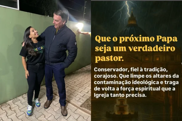 Imagem colorida, "Limpeza espiritual", diz vereadora bolsonarista sobre morte de papa - Metrópoles