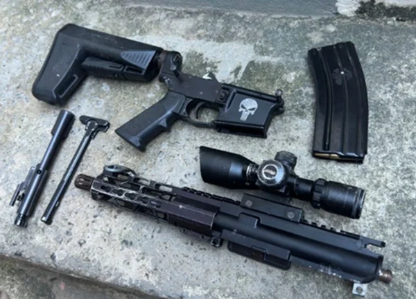 armas apreendidas na operação Quione