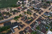 A cidade de Eldorado foi afetada pelas cheias do Rio Ribeira do Iguape A cidade de Eldorado foi afetada pelas cheias do Rio Ribeira do Iguape