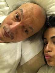 Fernanda Esteves e Erasmo Carlos gravam juntos para o Instagram Fernanda Esteves e Erasmo Carlos gravam juntos para o Instagram