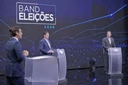 Tarcísio e Haddad em debate em São Paulo Tarcísio e Haddad em debate em São Paulo