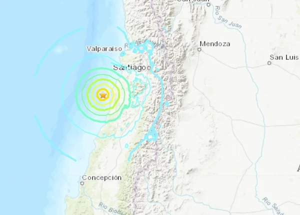 Chile registra terremoto de magnitude 6,8 na Escala Richter