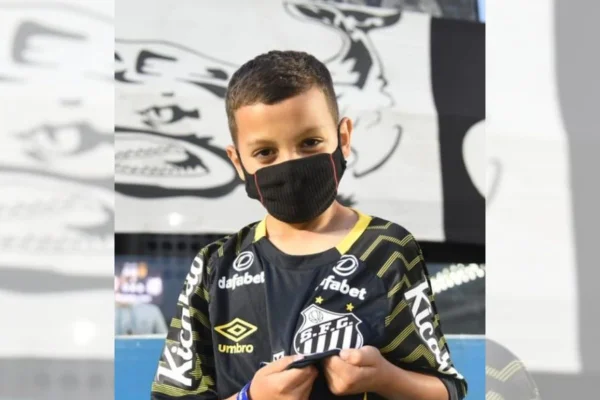 Bruninho, torcedor santista