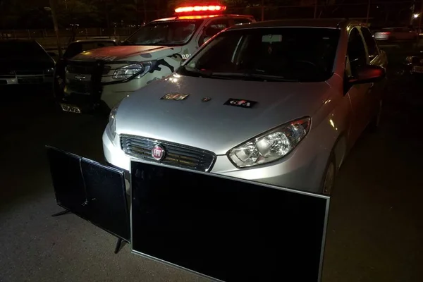 TVs e carro de motorista de aplicativo são recuperados pela PMDF