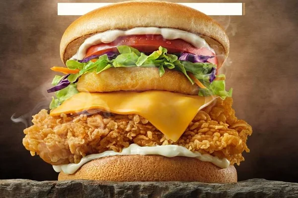 KFC Tower: rede lança sanduíche gigante de frango frito