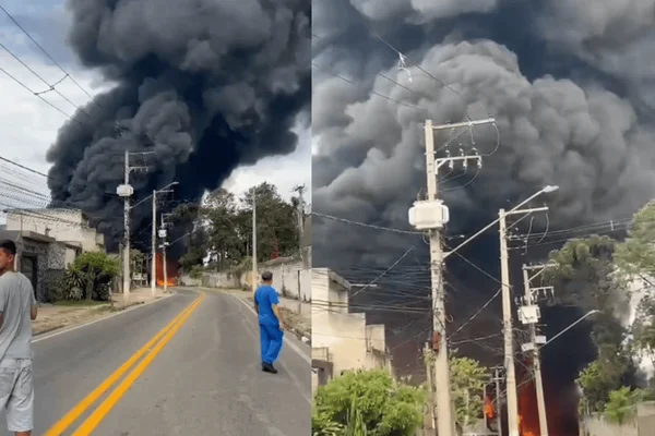 Fábrica de solventes afetada por incêndio foi evacuada preventivamente - destaque galeria Fábrica de solventes afetada por incêndio foi evacuada preventivamente - destaque galeria