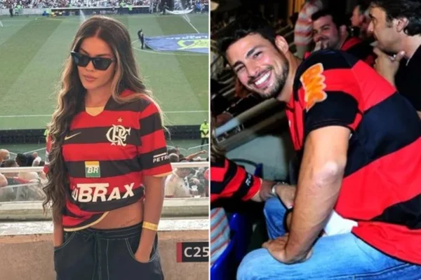 Foto colorida de Bella Campos e Cauã Reymond - Metrópoles
