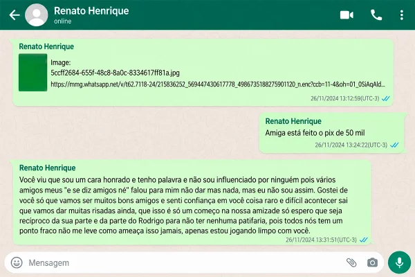 Prints revelam intimidade de delegada e chefe do PCC: “Macho, diferenciado” - destaque galeria