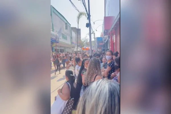 RJ: promoção de maquiagem causa fila e tumulto em Madureira