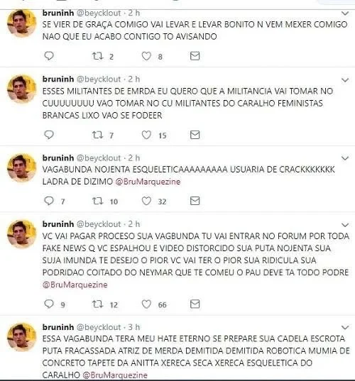 Bruna Marquezine processa internauta por xingá-la: “Ladra, puta” - imagem 6 Bruna Marquezine processa internauta por xingá-la: “Ladra, puta” - imagem 6
