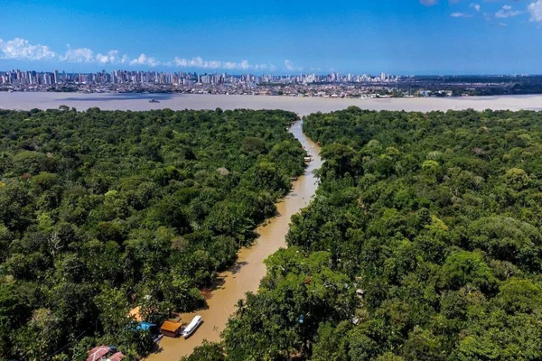 Imagem colorida mostra Belém, sede da COP30 - Metrópoles