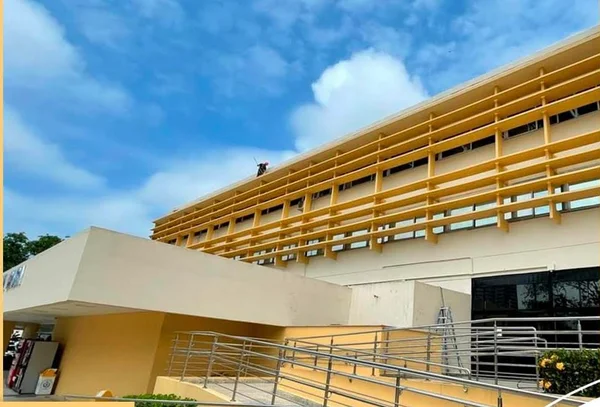 Hospital Santa Casa de Santos, no litoral de São Paulo