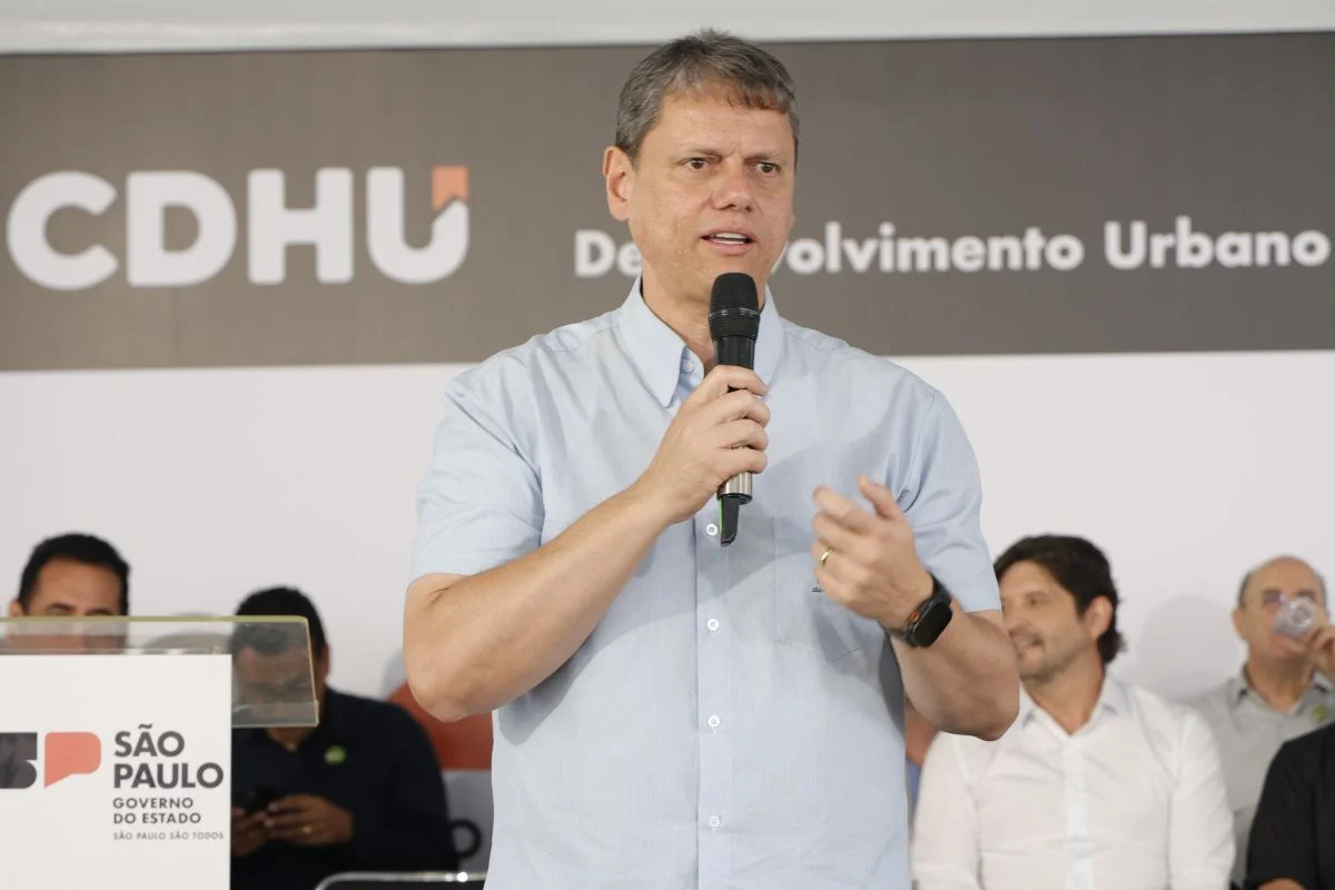 O governador de São Paulo, Tarcísio de Freitas (Republicanos) O governador de São Paulo, Tarcísio de Freitas (Republicanos)