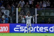 Neymar Jr. comemora gol do Santos diante da Chapecoense Neymar Jr. comemora gol do Santos diante da Chapecoense