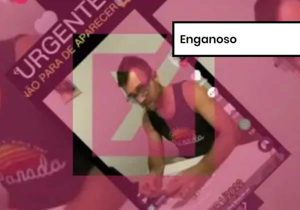 Imagem colorida de postagem enganosa sobre seções eleitorais