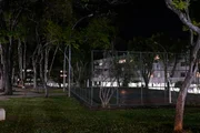 Quadra de esportes da Asa Norte sem iluminação