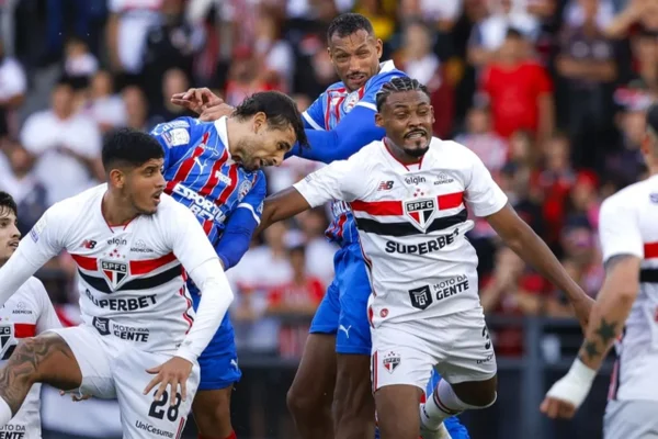Brasileirão: São Paulo sai na frente, mas Bahia empata nos acréscimos