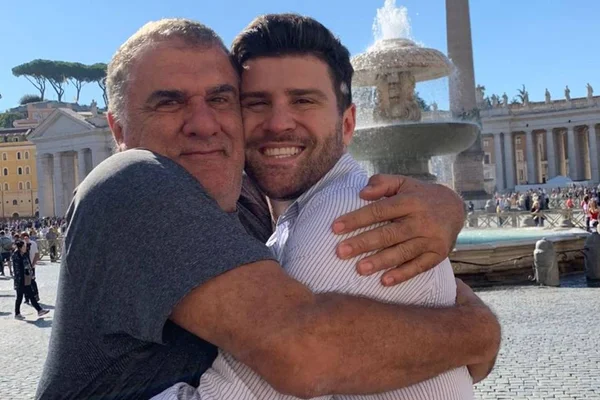 Marcelo Zangrandi e o pai