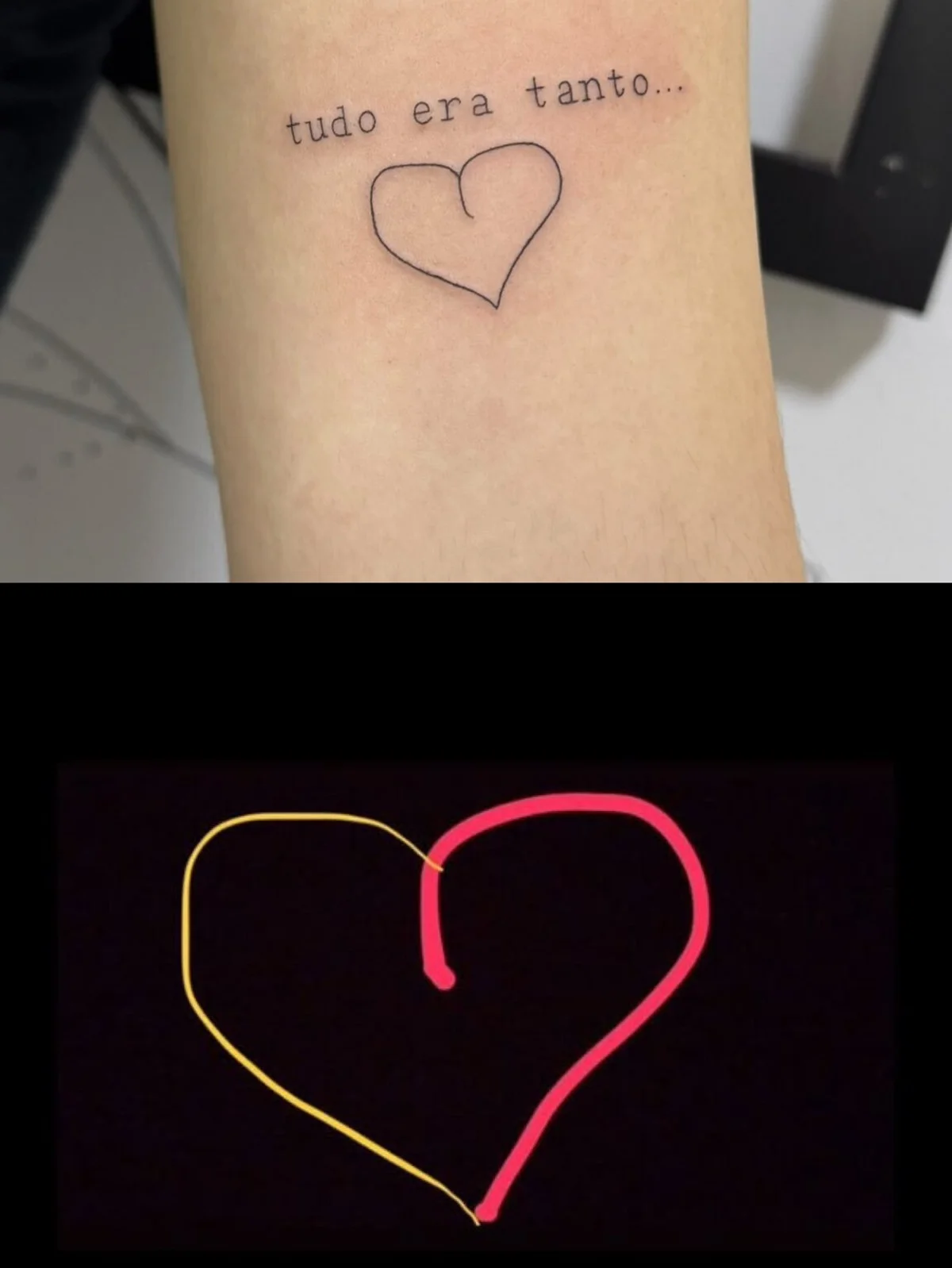Fã tatuou um coração feito por Lua Blanco Fã tatuou um coração feito por Lua Blanco