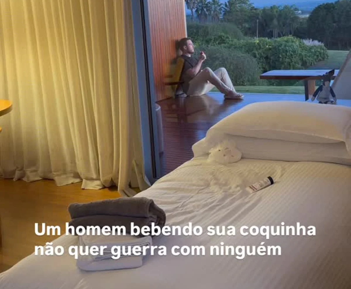 Thiago Nigro surge bebendo refrigerante após Maíra Cardi proibir Thiago Nigro surge bebendo refrigerante após Maíra Cardi proibir