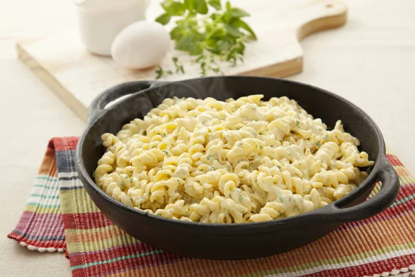 Receita de parafuso ao carbonara de ervas