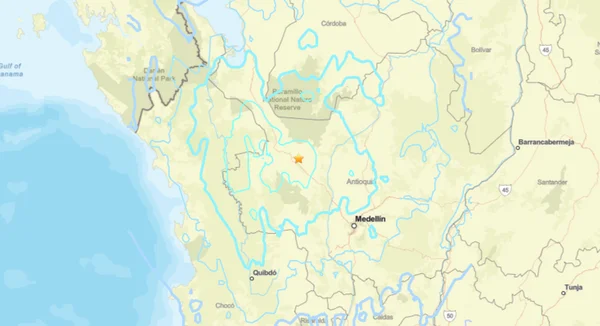 Captura de tela mostra terremoto na Colômbia - Metrópoles