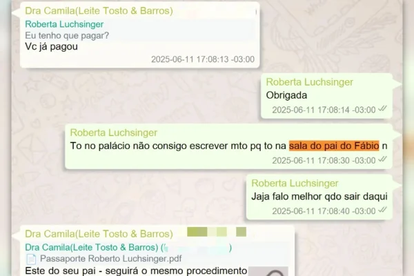 No WhatsApp, Luchsinger ostentava voo de “aero Lula” e foto no Planalto - destaque galeria