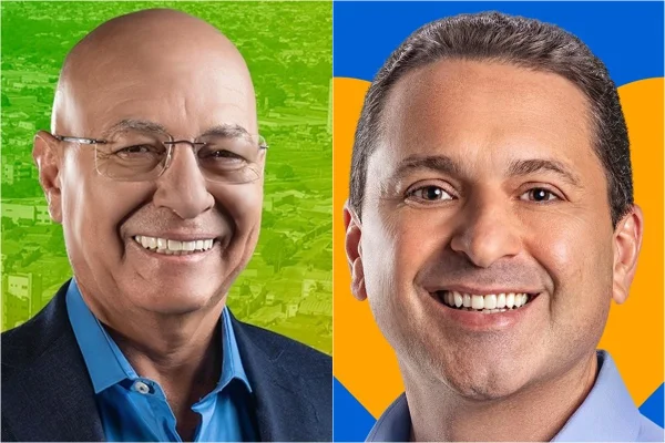 Foto colorida de candidatos que irão disputar o segundo turno das eleições municipais em Aparecida de Goiânia - Metrópoles